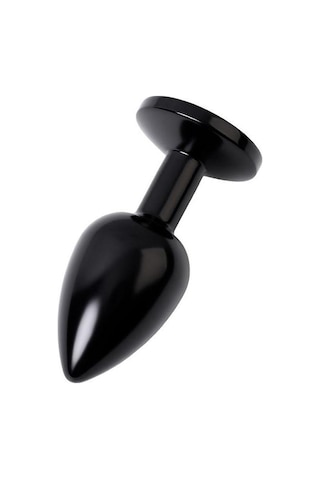 Pembe Tilki Metal Anal Plug Siyah 7 CM