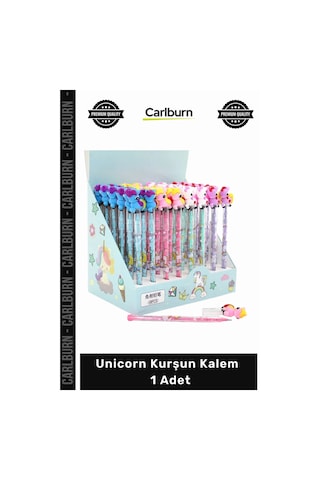 Kalem Hediye Çocuk Okul Kırtasiye Kaliteli Eğlenceli Figürlü Tasarım Şık Unicorn Kurşun Kalem