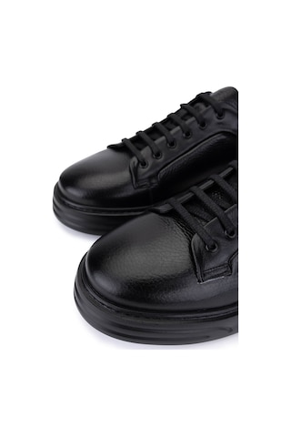Tamer Tanca Erkek Hakiki Deri Siyah Sneakers & Spor Ayakkabı 537 3817 Erk Ayk Sk25-26 Sıyah Siyah