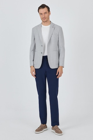 İmza Gri Mono Yaka Düz 2 Düğme Casual Esnek Slim Fit Ceket 1002250123 Gri