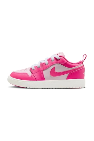 Nike Jordan 1 Low Alt Leather Sneakers Hakiki Deri Bantlı Cırtlı Kız Çocuk Spor Ayakkabı Pembe
