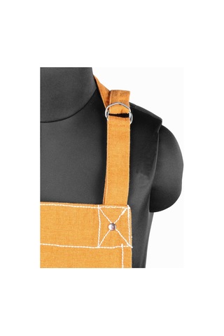 Pamuklu Mutfak Önlüğü Yemek Pişirmek İçin - Erkek Ve Kadın Önlüğü - Ayarlanabilir Yıkanmış Sarı, Diğer