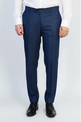 Lacivert Mikro Desenli Slim Fit Kumaş Pantolon-wessi Lacivert