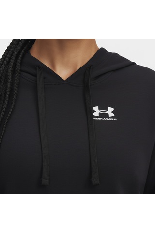 Under Armour Rival Terry Kadın Siyah Kapüşonlu Sweatshirt Siyah