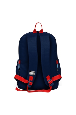 Coral High Erkek Çocuk Lacivert Kırmızı Little Dude Baskılı İlkokul Sırt Çantası Dört Bölme 33219 Çok Renkli