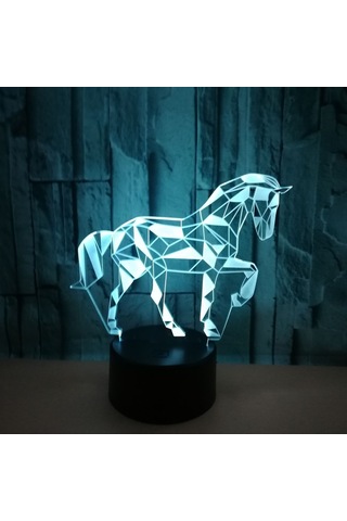 3d Optik İllüzyon Lambası Led Gece Lambası, Optik İllüzyonlar Gece