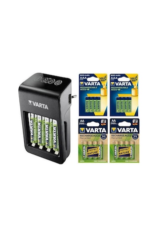 Varta Lcd Plug Plus Şarj Cihazı 8X2100 Mah Aa 8X800 Mah Aaa Şa