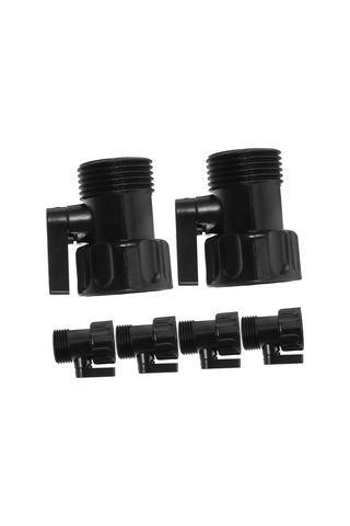 Adet 3/4" Bahçe Hortumu Kapatma Vanası Su Akış Kontrol Aksesuarları Bahçe Hortumu Bağlantı Parçaları Pratik Bağlantı Parçası Siyah Renk Diğer