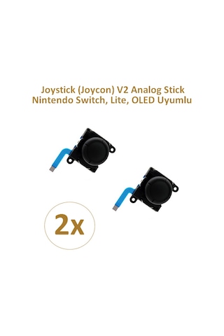 2 Adet Nintendo Switch Ns Joystick Joycon Analog Stick Siyah