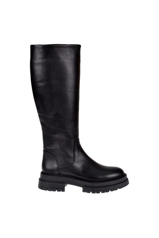 Pullman Hakiki Deri Kadın Çizme Cb-25900 Siyah-siyah Siyah