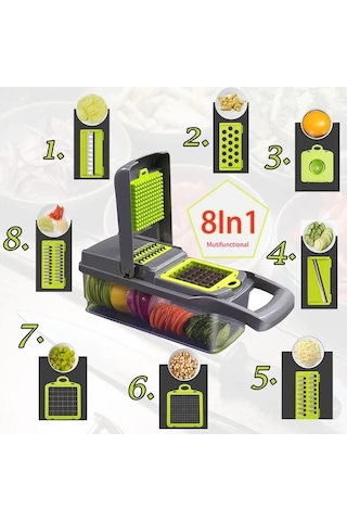 Maiyame Paslanmaz Çelik Meyve Sebze Dilimleyici - Çevre Dostu, Soyucu, Sarımsak Pres Ve Taşlama İşleviyle Mutfak Aleti Wy088 Cıq Sertifikalı Diğer
