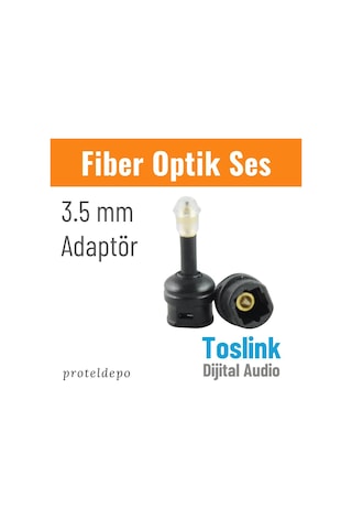 Irenis Fiber Optik Toslink Ses Kablo Için 3.5Mm Dönüştürücü