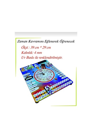 Gezegen Temalı Çocuk Odası Duvar Saati - Gerçek Saatli Duvar Takvimi