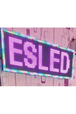 Rgb Kayan Yazı, Renkli Led Tabela 32x96 Cm Tek Yön, Eskişehirled