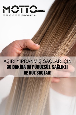 Motto Plus Professional Keratin Bakımı Saç Bakım Mucizesi 4'lü Set Keratin - Şampuan - Keratin&biotin Serum - Keratin Sütü Tüm Saçlar