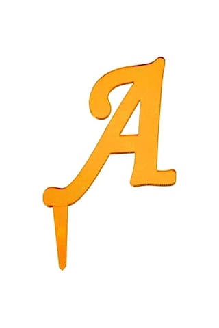 Gold Aynalı Pleksi (A - Z) Harf veya rakam (11Cm x 6 Cm) 1 Adet