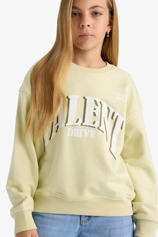 Defacto Kız Çocuk Relax Fit Bisiklet Yaka Baskılı Sweatshirt E6760a825augn1236 Yeşil