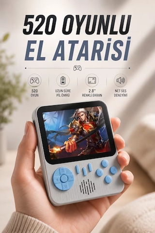 Hepsi Oyun Konsolu Retro Oyun Konsolu Tv'ye Bağlanabilir Taşınabilir Najmaddin