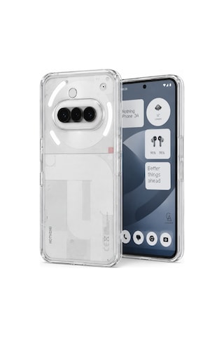 Nothing Phone 3a İle Uyumlu Kılıf Şeffaf Kamera Korumalı Esnek Silikon Telefon Kılıfı Kapak
