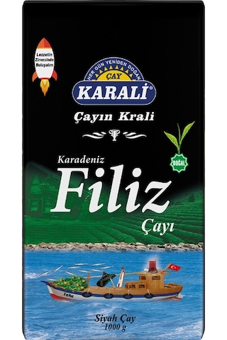 Karali Karadeniz Filiz Siyah Dökme Çay 1 KG
