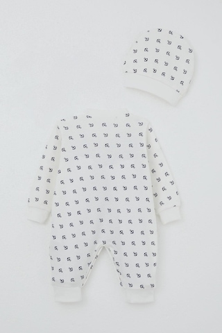 Breeze Bebek Tulum Deniz Temalı Çapa Desenli 0-6 Ay, Ekru Ekru