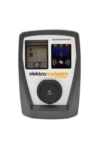 Elektro Marketim Emev-22 22kw 3 Faz Tip Elektrikli Araç Şarj Istasyonu Kablolu 22 KW