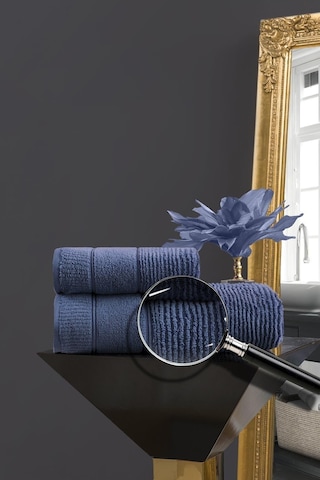 Varol Venedik Micro Cotton Banyo Havlusu 90x150cm Mavi-90x150cm Mavi