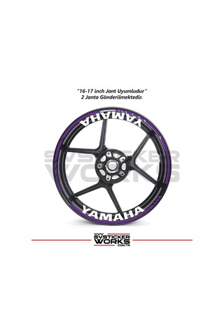 Yamaha Yazılı Jant Sticker Dış Ve İç Set Sticker Jant Şeridi