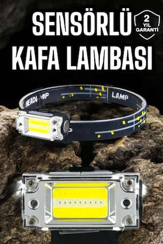 Kafa Lambası Led Fener Pratik Taşınabilir Ayarlanabilir Usb Şarjlı Çok renkli 39467106