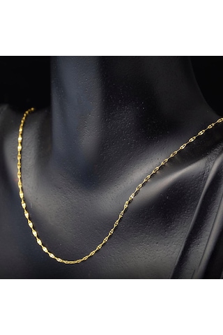 Bilezikci 14 Ayar Altın Sonsuzluk Zincir - 45cm ZNISY14K28226