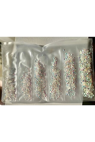 Alya Simin Nail Art Swarovski Tırnak Süsleme Taşı 6 Farklı Boy Hologram