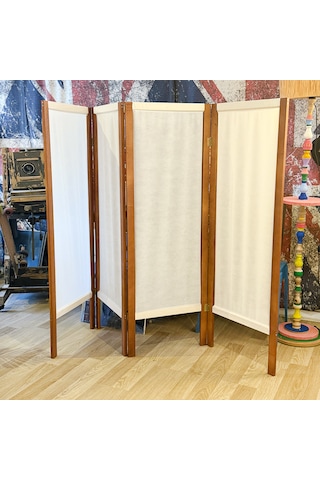 Paravan Seperatör Ahşap 4 Kanatlı Ara Bölme Dekoratif 5394