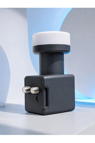 Mey İthalat 4k Ultra Hd Twin Lnb Çift Uydu Çıkışlı Ku Band Çanak Anten Lnb 0.1 Db
