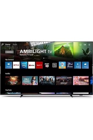 Philips The Xtra 55pml9008 4k Ultra Hd 55'' 140 Ekran Uydu Alıcılı Smart Ambilight Miniled Tv Kutusu Açık
