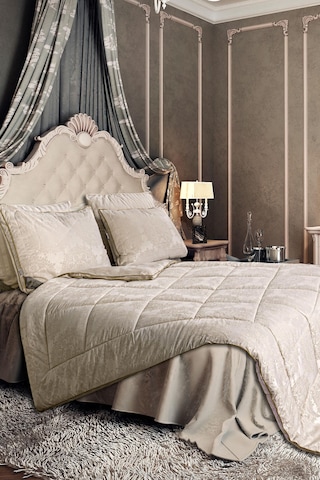 Varol Laura Home Nottingham İpek Yorgan Tek Kişilik Beyaz