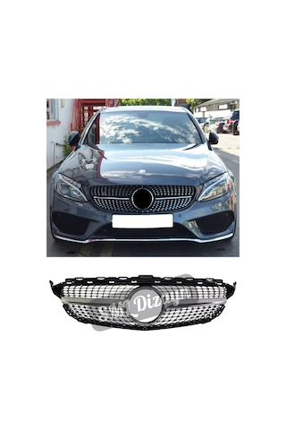 Mercedes C Serisi W205 2015-2018 Makyajsız Diamond Krom Ön-panjur