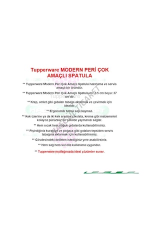 Tupperware Modern Peri Çok Amaçlı Spatula Hsgl