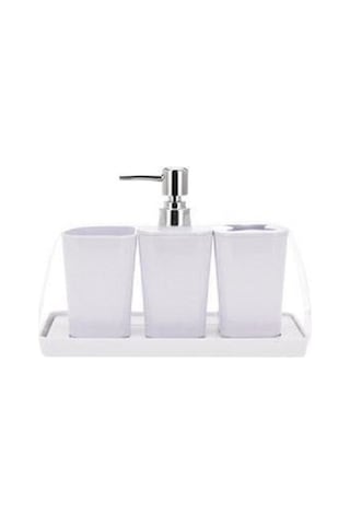 Tmall Home Design Banyo Seti 4 Prç.Beyaz-101418 Beyaz