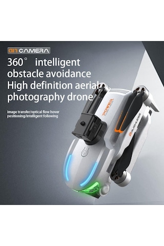 A17 Drone, Katlanabilir, Akıllı 4k Kameralı,360 Derece Roll, Havada Sabitlemeli Yüksek Hızlı Drone -1446