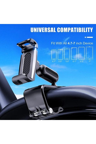 Araç 360 Derece Döndürme Dashboard Cep Telefonu Tutucu Araba İçin Sabitleme Kıskacı Standı 4 İla 7 Inç Akıllı Telefonlar İçin Uygun