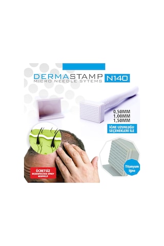 Drs N140 İğne Dermastamp 1.50 MM Derma Mikro Stamp + Temizleme Spreyi