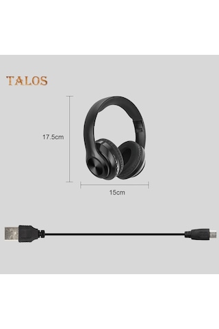 T-elec P68 Bluetooth 5.0 Katlanabilir Şarj Edilebilir Kablosuz Kulaklık Hifi Ses Kulaklıkları