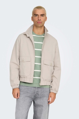 Only&sons Onsron Harrıngton Jacket Kahverengi Erkek Ceket Kahverengi