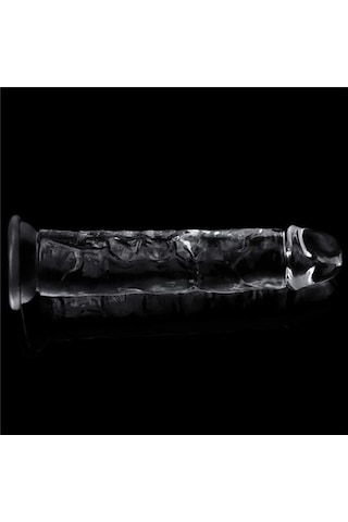 Truva Shop Lovetoy Clear 18 CM Yeni Nesil Vantuzlu Kalın Şeffaf Dildo Penis
