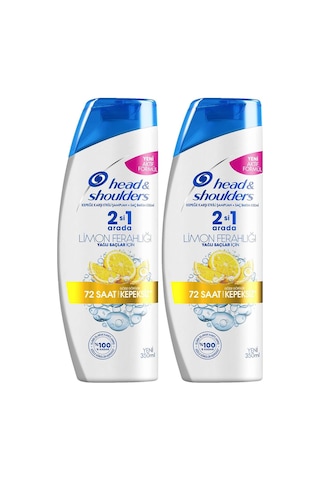 Limon Ferahlığı 2'si 1 Arada Kepeğe Karşı Etkili Şampuan X 2 Adet Yağlı