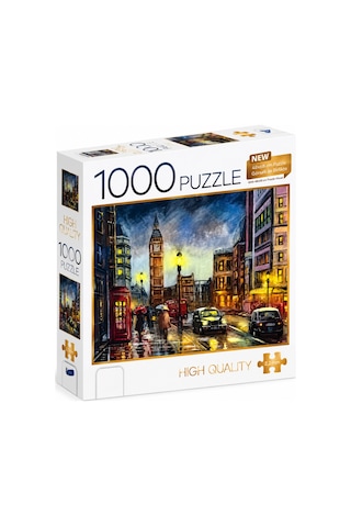 1000 Parça Londra Puzzle 48 X 68 Cm Yüksek Baskı Kaliteli Eğlenceli Puzzle