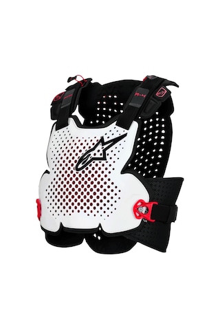 Alpinestars A-4 Plasma Göğüs Ve Sırt Koruması Siyah Beyaz Kırmızı