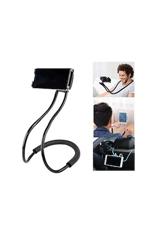 Boyuna Asılan Ergonomik 360 Derece Cep Telefonu Tutucu Stand 5545 Çok Renkli