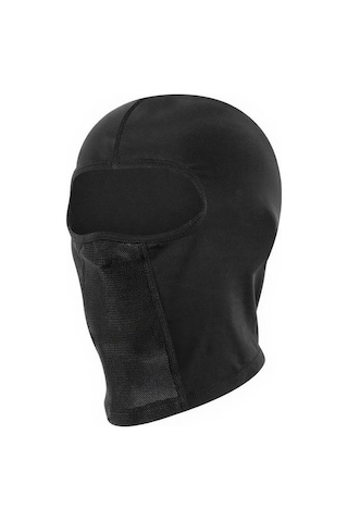 Xindoker Motosiklet Bisiklet Kullanıma Uygun Siyah Buz İpi Kafa Bandı - Güneşten Koruma, Teri Emici, Nemlendirici, Gözlük Delikli Seçenekli Siyah