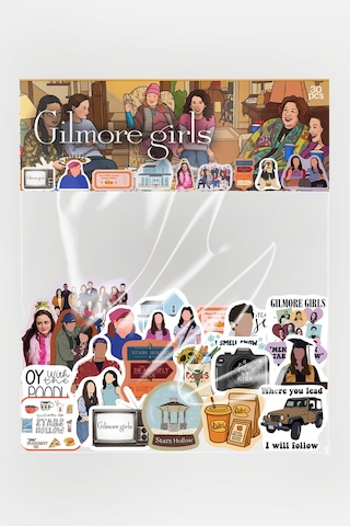 Gilmore Girls 30 Parça Sticker Paketi Suya Dayanıklı Laptop Termos Telefon Etiket Seti Diğer